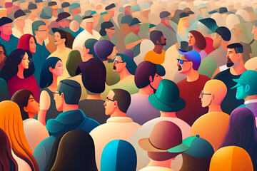 Confusion of People in Abstract Style