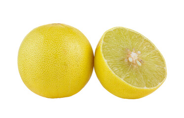 yellow lime on transparent png