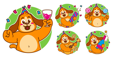 Birthday Dog Sticker