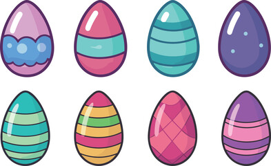Single Easter egg set illustration