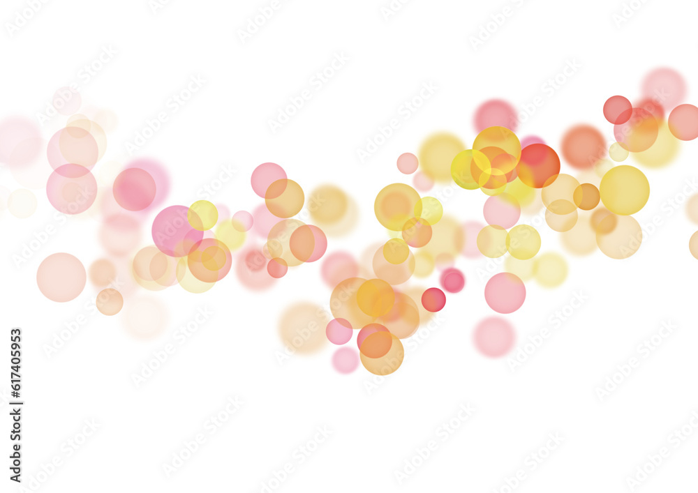Aufkleber abstract golden shining bokeh on transparent background