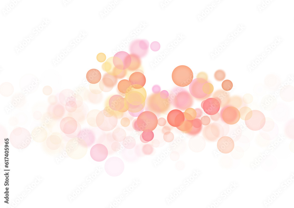 Aufkleber abstract golden shining bokeh on transparent background