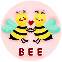 bee and heart