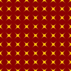 Red yellow and gold pattern. Illustration of traditional oriental abstract decorative wallpaper background. 