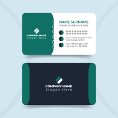 Professional corporate business card design template