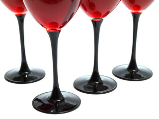 Wine glass isolated