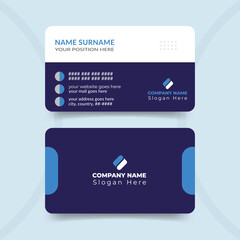 Professional corporate business card design template