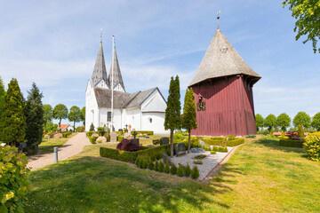 Fototapeta na wymiar Church at Broager, Jutland, Denmark