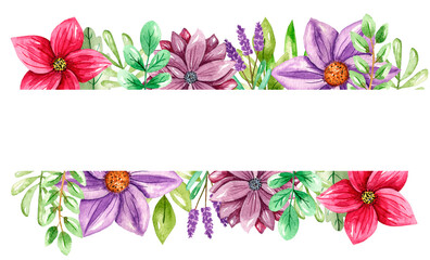 Flowers frame 