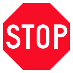 Stop and give way road sign
