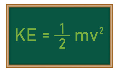 Kinetic energy formula in physics. Physics resources for teachers and students.