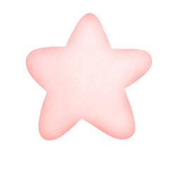 Star, Pink, Isolated