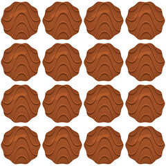 Pattern homemade cookie different taste in pastry biscuit