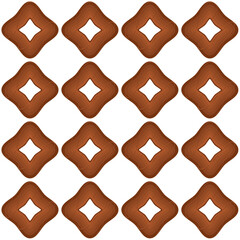 Pattern homemade cookie different taste in pastry biscuit