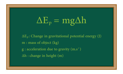 change in gravitational potential energy formula. Physics resources for teachers and students.