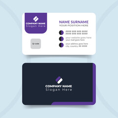 Professional elegant modern creative business card template