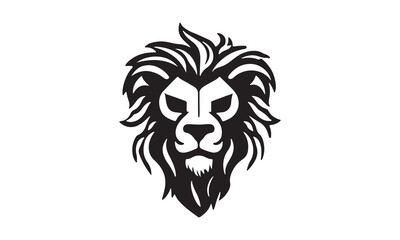Obraz na płótnie Canvas lion head mascot logo