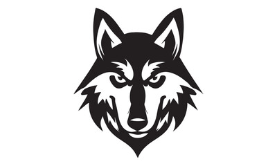 Fototapeta na wymiar wolf head mascot logo