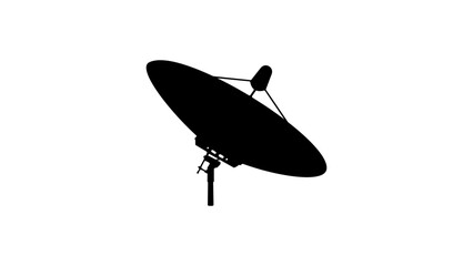 satellite dish silhouette