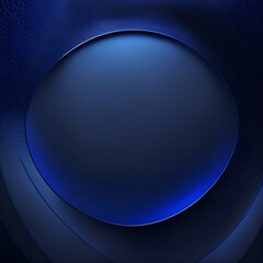 abstract blue background with circles - Dark Blue and Black Circle Background - Generative AI