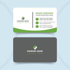 Creative and clean modern professional business card template design