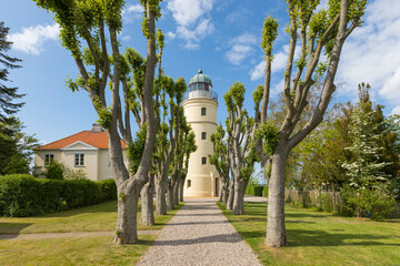 Lighthouse at Baltic Sea island of Kegnæs, Denmark