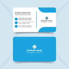 Modern professional business card design template