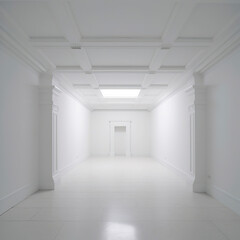 Fototapeta premium empty white room