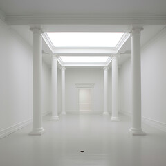 empty white room