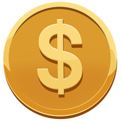 golden dollar sign