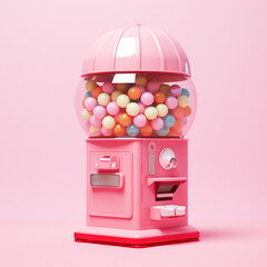 Gumball machine. Generative AI.