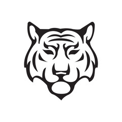 head tiger vector illustration