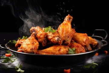 knusprige Hähnchenflügel, Crispy chicken wings