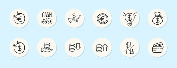 Currency Exchange Icon. Foreign exchange, currency conversion, exchange rates, currency trading. Vector line icon for Business