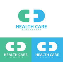 Obraz premium health care and medical logo design vector illustration