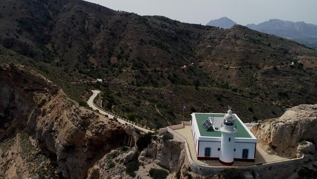 Faro de Albir, Alicante (Serra Gelada) a vista de drone