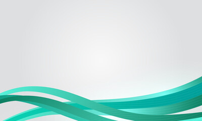 abstract background with turquoise wavy lines, vector illustration