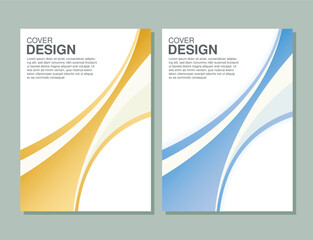 Fototapeta premium vector flat abstract cover design