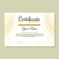 vector abstract certificate of achievement