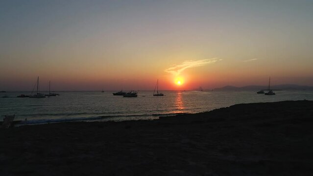 Formentera - Ses Illetes atardecer con drone