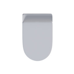 lavatory pan isolated on transparent background, bidet, 3D illustration, cg render
