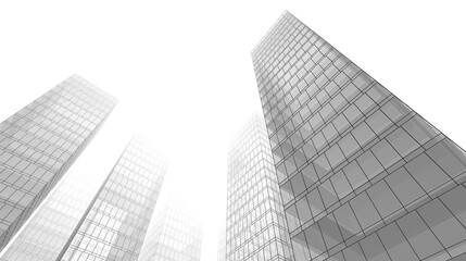 Fototapeta na wymiar modern office buildings 3d rendering