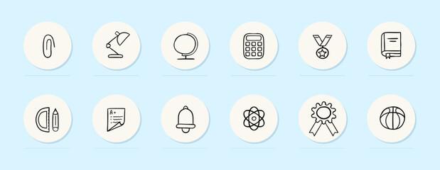 Scientific Research Icon. Exploration, knowledge discovery, inquiry, experimentation, analysis. Vector line icon for Business