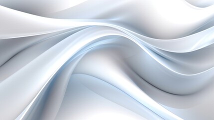 Obraz premium Abstract white wavy background, in the style of precisionist lines and shapes.