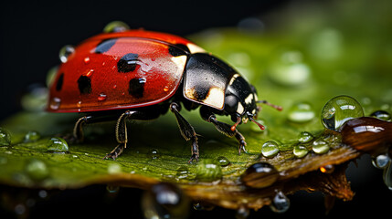 ladybug on a leaf