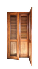 PNG FIle of an antique vintage wood door of a house with transparent background 