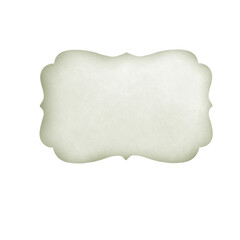 Green Vintage Label Isolated