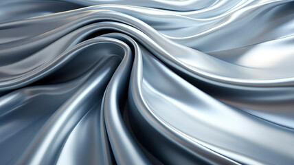 Abstract silver wave background.