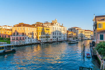 Grand Canal side view in Venice