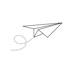 paper plane outline 